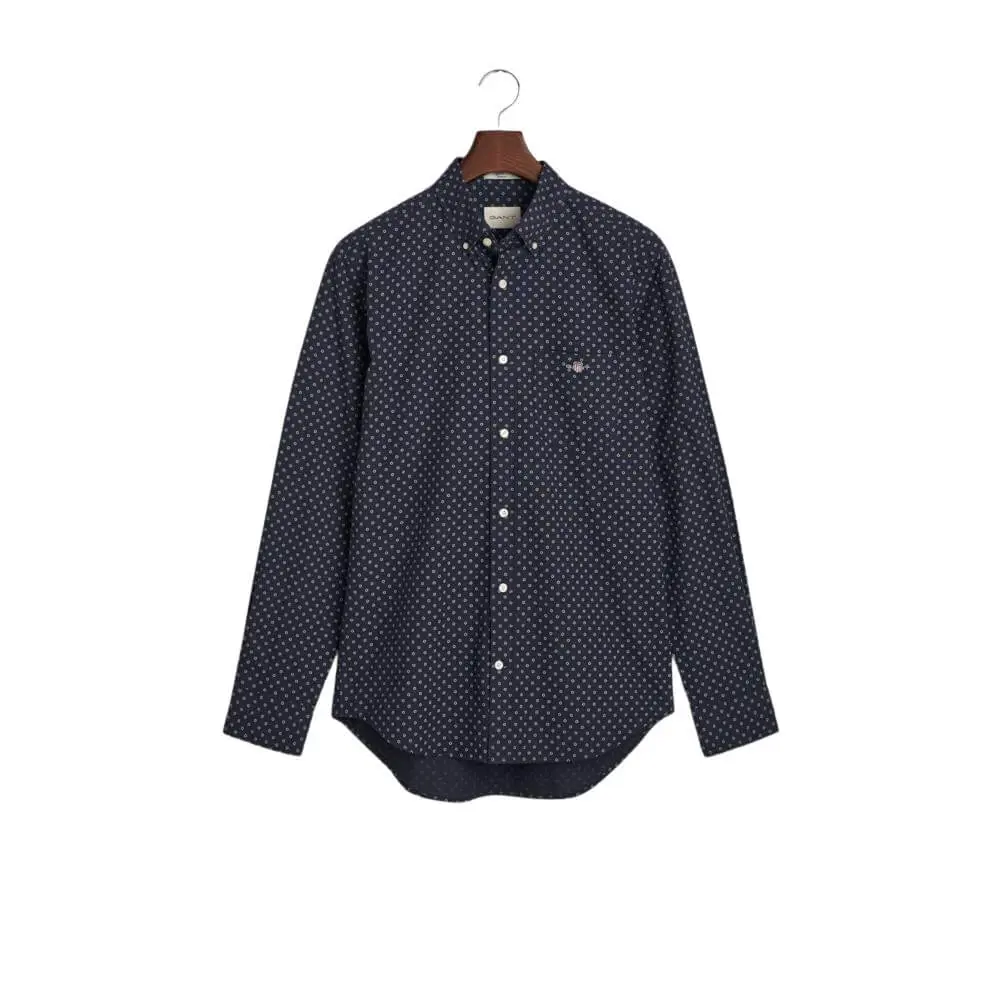 GANT Regular Fit Micro Print Shirt